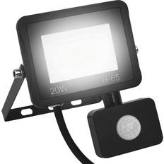 LED-projektør med sensor 20 W kold