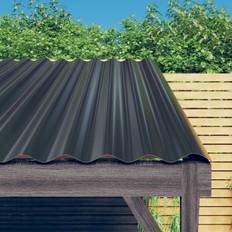 Grey Plastic Roofing vidaXL Grey Roof Panels 36