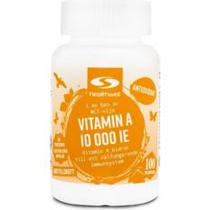Healthwell Vitamin A 10000 IE, 90 kapsler 90 stk
