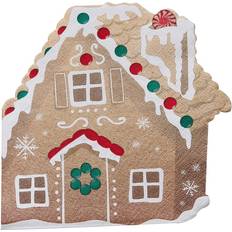 Kerstmis Papieren servetten Ginger Ray Servetten Gingerbread House (16st)