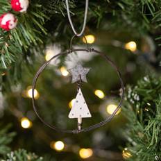 Christmas Tree Ornaments on sale Rustic Wire Mini Wreath Decoration, India Christmas Tree Ornament