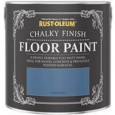 Rust-Oleum Blue - Floor Paints Rust-Oleum Chalky Floor Paint Cornflower Floor Paint Blue 2.5L