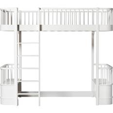 Oliver Furniture Korkeavuoteet Oliver Furniture Wood Loft Bed 90 x 200 cm White