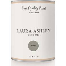 Laura Ashley Eggshell Steel Wood Paint Grey 0.75L