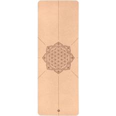 Kork yogamåtte Bodhi Bodhi Yogamåtte af Naturgummi og Kork Flower of Life 185 x 66 x 4 mm