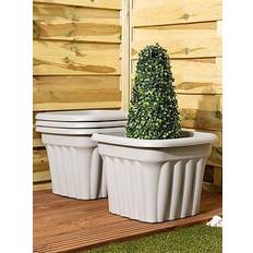 Set Of 4 Vista 40Cm Round Planter