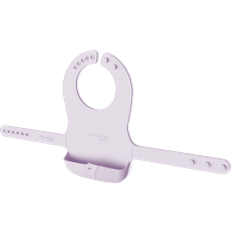 Silicone Bib With Belts Light Lavender