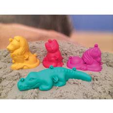 Byer Sandlegetøj Sandforme 3D-figurer, Sæt med 4 stk
