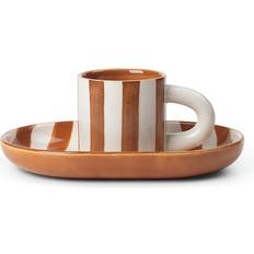 Arancione Organizzazione Cucina Ferm Living Milu Snack Set Terracotta 19x7.5x23.3 cm Contenitore per cibo