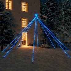 Guirlandes Lumineuses de Sapin de Noël vente vidaXL Lumières d'Arbre Int/Extérieur 800 LED Bleues 5 m Guirlande Lumineuse de Sapin de Noël