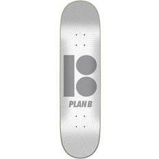 Decks Plan B Skateboard Deck Team Texture (Hvid) Hvid/Grå 8"