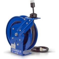 Blue Cable Reels 50ft Spring Driven Cord Reel Single Industrial Rec