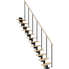 Trapper Dolle Dublin Ligeløb Sort 6-Lakeret Bøg 61-13 259 - 315 cm
