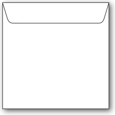 Kvadratiske Kuverter 5pk Hvid 5-pakke