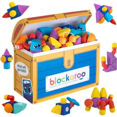 Skumgummi Byggsatser Blockaroo Magnetic Foam Building Blocks 100pcs