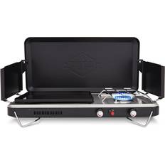 Portable camping grill propane Hike Crew Camping Griddle (Black)