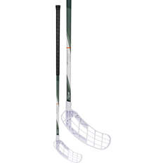 Innebandyklubba 96cm Salming Q1 Tourlite 27 White/Forest Green Vänster 96 cm