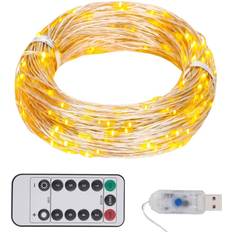 Wit Snoerlichten en lichtstrips vidaXL Lichtslinger met 150 LED 15 m Warmwit