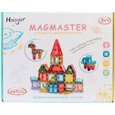 Suntoy Byggleksaker Suntoy Magnetic Tiles 66 Delar Magnetic Construction