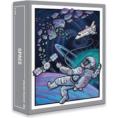 3D-Jigsaw Puzzles 3D Space Jigsaw Puzzle for Grown ups (500 pieces) With a 3D Poster and Two Pairs of Red-Cyan 3D Glasses Included!