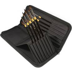 System 3 akryl System 3 System3 Heavy Body Zip Case – et flot penseletui med 10 stk. akryl-/oliepensler