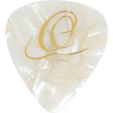 Ortega Picks Ortega Heavy Classic Celluloid Guitar Pick 10 Piece Pack White Pearl