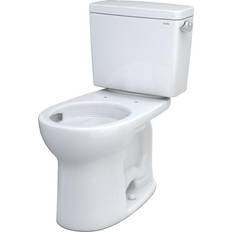 Toilets Toto Drake 1.28 GPF Round Bowl Toilet w/RH Flush, 17-3/16"W x 26-3/8"D x 30-1/8"H,Cotton