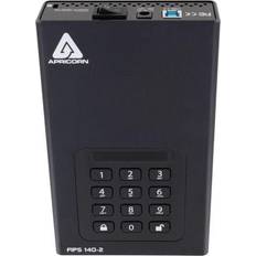 Apricorn Aegis Padlock 18 TB FIPS 256-BIT AES External Hard Drive ADT3PL256F18TB