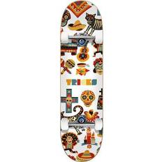 Orange Komplette skateboards Tricks Komplet Skateboard (Muertos) Hvid/Orange/Blå 7.375"