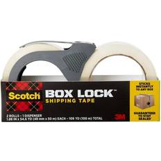 2 inch packing tape 3M Box Lock 1.88 in. x 54.6 yds. Shipping Packing Tape (2 Rolls with Dispenser)