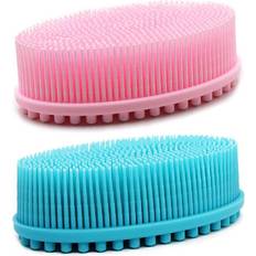 Silicone Body Scrubber Exfoliating Shower Bath Body Brush 2