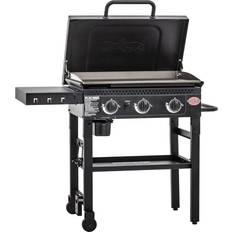 Grills Char Griller 8428 Flat Iron 3 Burner Grill with Lid, Black