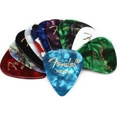 Fender Plektrum Fender © 351 Celluloid Medley Picks, H (12 stycken)