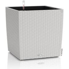 Lechuza 16 Gray All In One Cube Wicker Planter Plantekasse