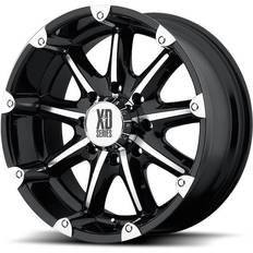 5x127 wheels XD Wheels Badlands Gloss Black Machined 20X9 5x127 ET12 CB78.30