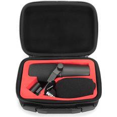 Shure sm7 Analog Cases PULSE Case för Shure SM7B eller jämförbara mikrofoner, bärväska för musikinstrument (bärväska av slitstark, gjuten EVA/nylon, med stabilt bärhandtag) Svart