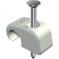 Cable clips OBO Bettermann Bettermann Bettermann Cable clips 2228629 Bundle Ø range 7 mm (max) Grey 100 pc(s)