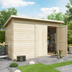 BillyOh Small Cabins BillyOh 10x6 Log Cabin Pent Log Cabin Windowless (Building Area )