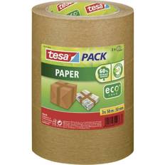 Versandverpackungen reduziert TESA Klebeband, Packband ack Papier ecoLogo B (50mm, 50m, 3Stück)