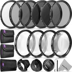 Canon eos rebel t8i dslr camera 58MM Complete Lens Filter Accessory Kit (UV, CPL, ND4, ND2, ND4, ND8 and Macro Lens Set) for Canon EOS 70D 77D 80D 90D Rebel T8i T7 T7i T6i T6s T6 SL2 SL3 DSLR Cameras