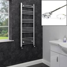 Heated Towel Rails Duratherm Duratherm Dual Fuel Heated Towel Chrome