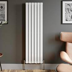 Radiators Duratherm Designer Radiator Vertical White Panel Rads Double Panel - White