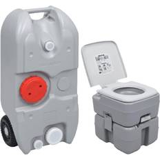 Campingtoilet vidaXL transportabelt campingtoilet og vandbeholder