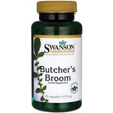 Kieselerde Vitamine & Mineralien Swanson Butcher's Broom 470mg 100 Stk.