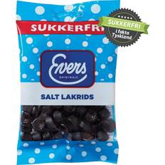 Sukkerfri Evers Salt Lakrids sukkerfri 70g