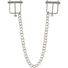 Bröstklämmor Kiotos Nipple Clamps med Kedja Silver