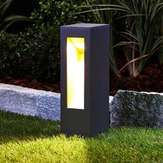 Golden Pfostenlichter Lucande Jenke Outdoor Garden Lamp Graphite/Matt Sockellampe