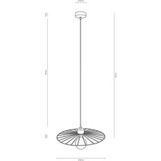 Taklampa ek Envostar Envolight Yahel ek/svart Pendellampa