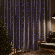 vidaXL Lysgardin 3x3 m 300 LED'er 8 Funktioner Blå Lyskæde