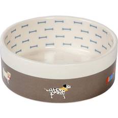 Fatface Marching Dogs Ceramic Pet Bowl